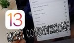 iOS 13, Approfondimento, Menù Condivisione