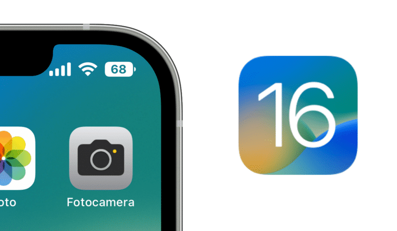 iOS 16, iOS 16 Beta 4, Percentuale, Batteria