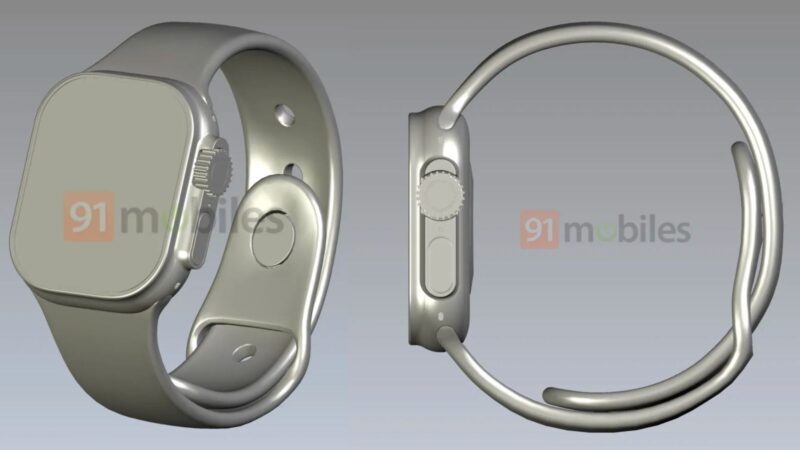 Apple Watch Pro, Design, Nuovo, Piatto, Schermo