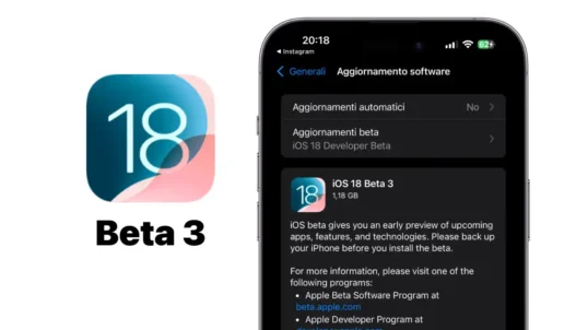 ios 18, ios 18 beta 3, novità ios 18 beta 3, news ios 18 beta 3, iphone