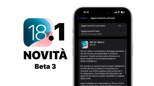 ios 18, ios 18.1 beta 3, novità ios 18.1 beta 3, news ios 18, iphone