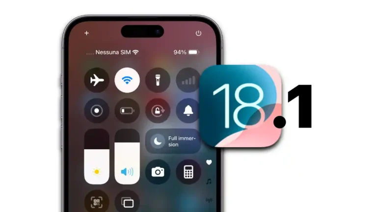 ios 18, ios 18.1, ios 18.1 novità, ios 18.1 news, centro di controllo ios 18, wifi ios 18