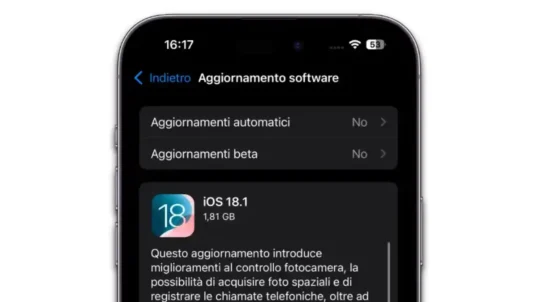 ios 18, ios 18.1, ios 18.1 novità, news ios 18.1, iphone, ipad