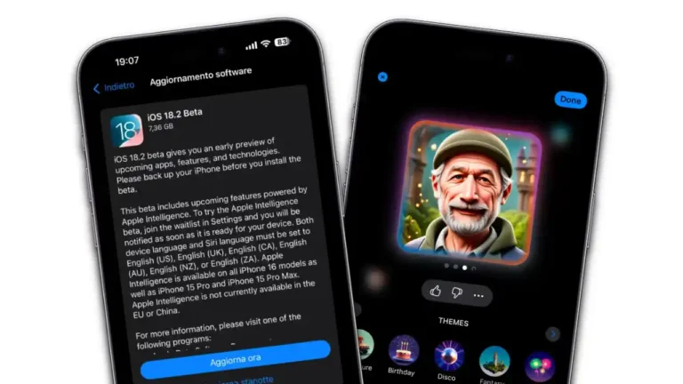 ios 18, ios 18.2, ios 18.2 beta 1, novità ios 18.2, news ios 18.2, genmoji, chatgpt siri, image playground, iphone, ipad