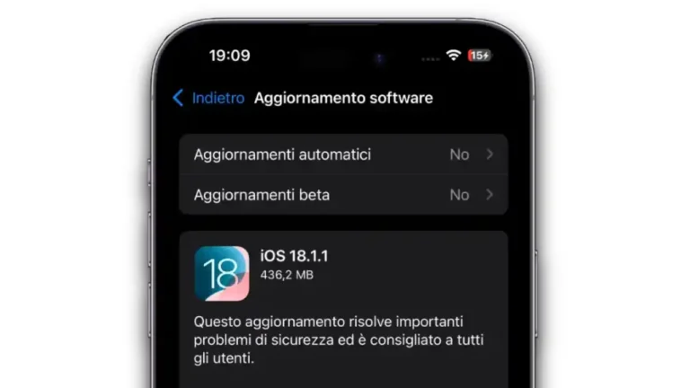 iOS 18, iOS 18.1.1, iOS 18.1.1 novità, iOS 18.1.1 news, iPhone