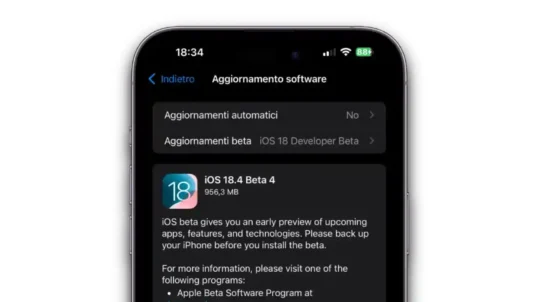 iOS 18, iOS 18.4, iOS 18.4 beta 4, apple intelligence, novità iOS 18.4, news iOS 18.4, update iOS 18.4, aggiornamento iOS 18.4, iPhone